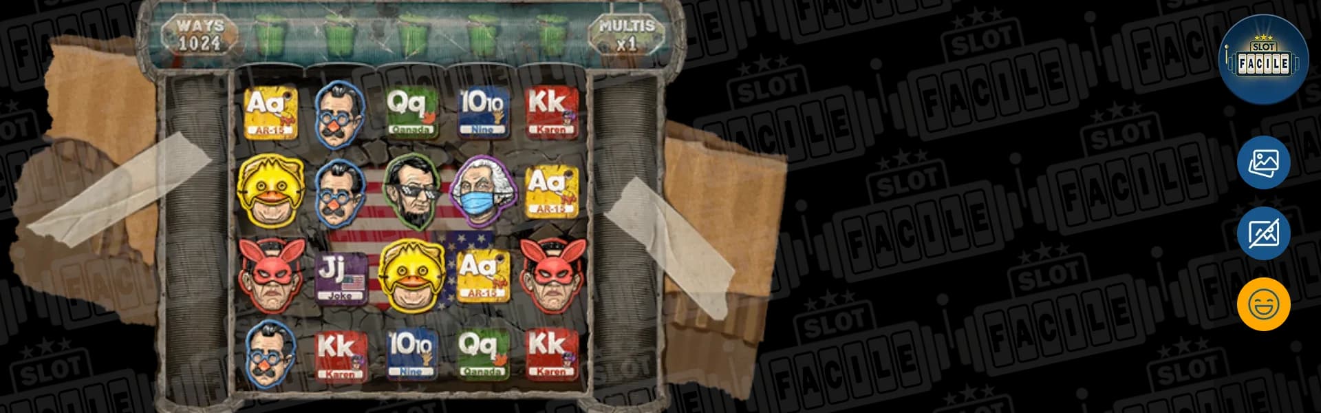 Home of the Brave slot machine gratis su slotfacile griglia di gioco.webp